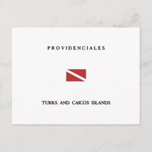 Carte Postale Providenciales Turks and Caicos Iles Plongée sous-