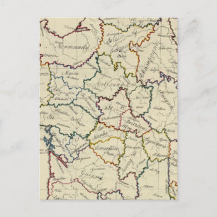 Carte Postale provinces de France