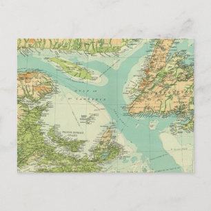 Carte Postale Provinces maritimes et Terre-Neuve
