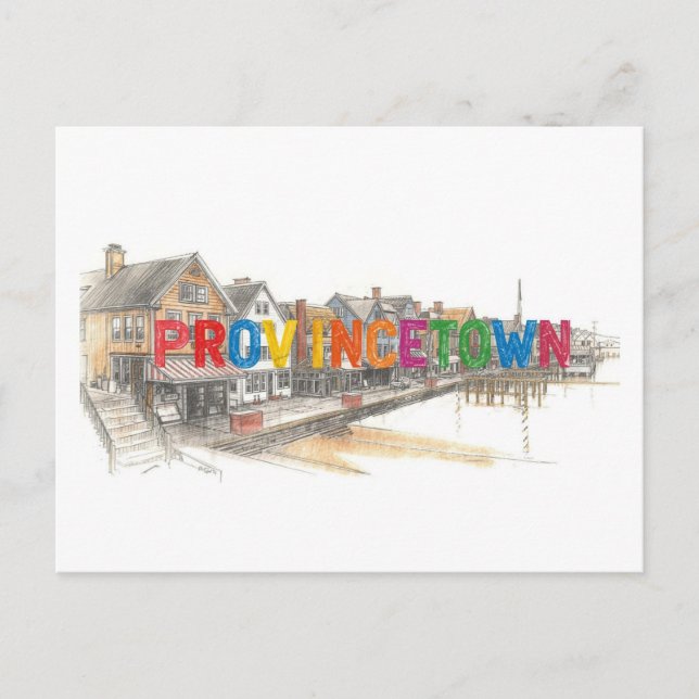 Carte Postale Provincetown, Massachusetts  (Devant)