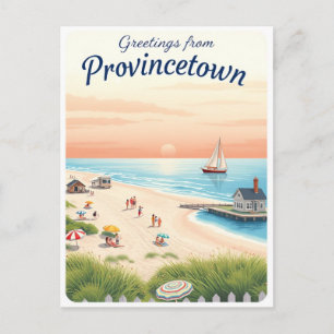 Carte Postale Provincetown, Massachusetts – Plages de Cape Cod