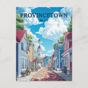 Carte Postale Provincetown Massachusetts USA Travel