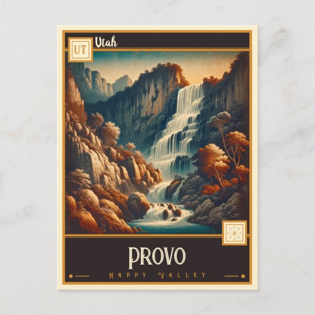 Carte Postale Provo, Utah | VINTAGE (Devant)
