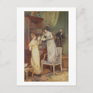 Carte Postale Prying Eyes, 1901 (w/c heightened with white)