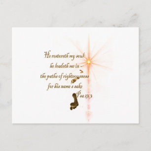 Carte Postale Psa 23.3 The Lord is my shepard