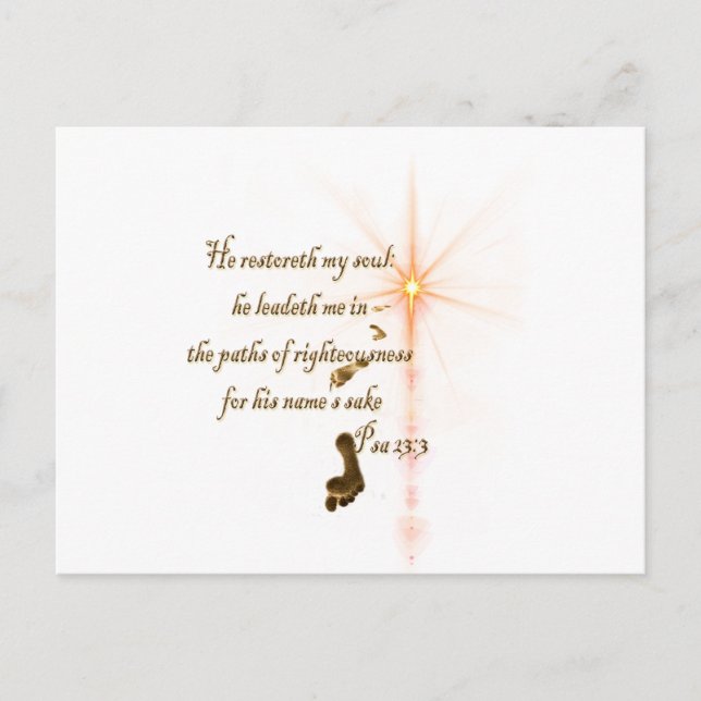 Carte Postale Psa 23.3 The Lord is my shepard (Devant)