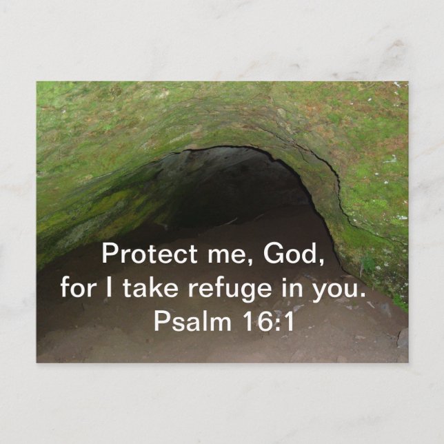 CARTE POSTALE PSALM 16:1 (Devant)