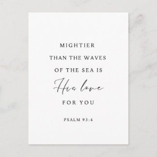 Carte Postale Psalm 93:4 Mightier Than the Waves
