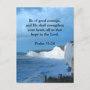 Carte postale Psaum 31:24