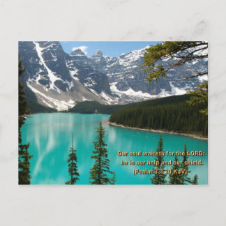 Carte postale Psaum 33:20