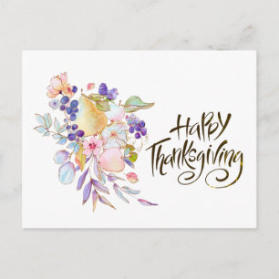 Carte Postale Psaume 118:1 Give Thanks to the LORD Thanksgiving