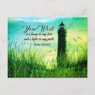 Carte Postale Psaume 119:105 Ta Parole est une lampe à mes pieds