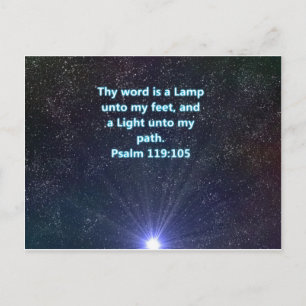 Carte Postale Psaume 119 vers de la bible