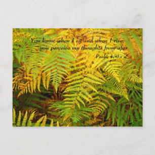 Carte Postale Psaume 139 v 2   Mots Inspirants