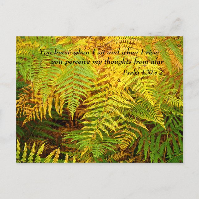 Carte Postale Psaume 139 v 2 | Mots Inspirants (Devant)