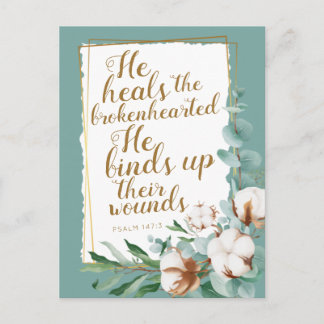 Carte Postale Psaume 147:3 Encouragement JW