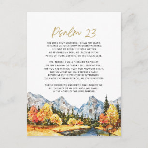 Carte Postale Psaume 23 Le Seigneur est mon berger