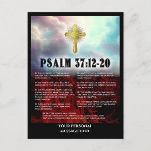 Carte Postale Psaume 37 Verse 12 Tru 20 Ciel Et Enfer