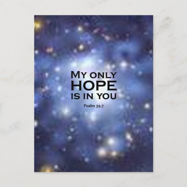 Carte Postale Psaume 39:7 (Devant)