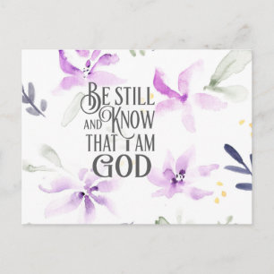 Carte Postale Psaume 46:10 Be Still and Know that I
