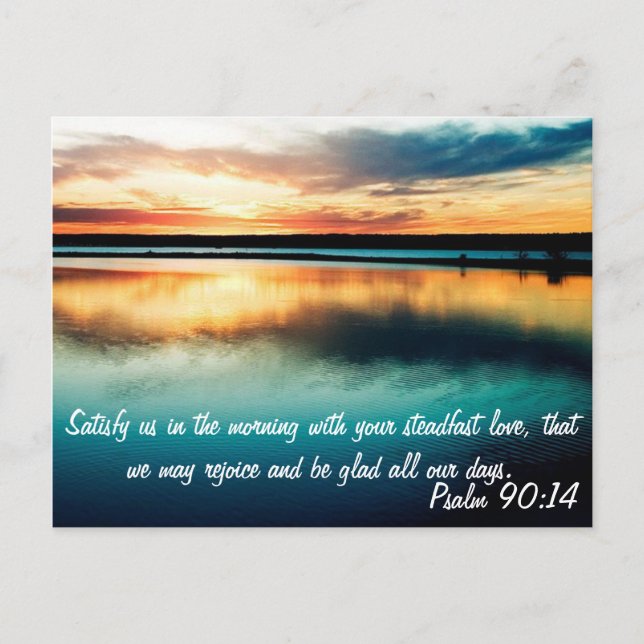 Carte Postale Psaume 90:14 (Devant)