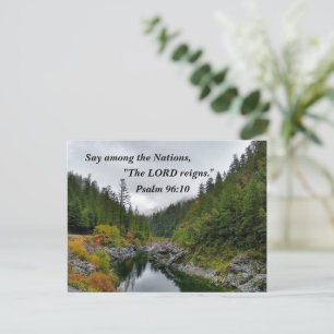Carte Postale Psaume 96:10 Dis, parmi les nations, l'Éternel règ