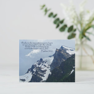 Carte Postale Psaumes 90:2 Montagnes Rocheuses Inspirationnel