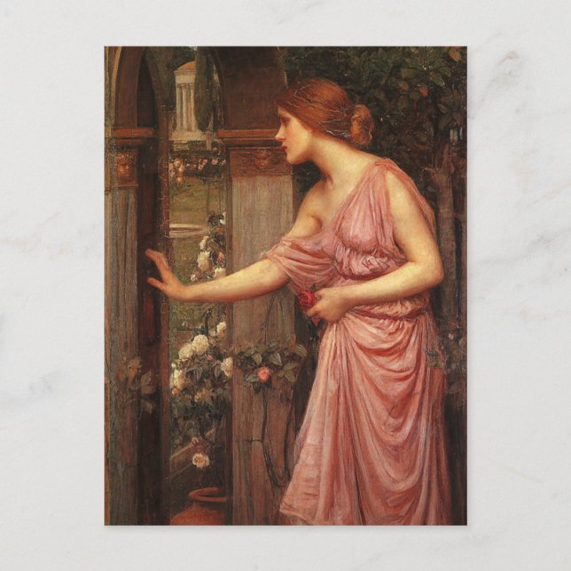 Carte Postale Psyche entrant dans le jardin de Cupid par Waterho (Devant)