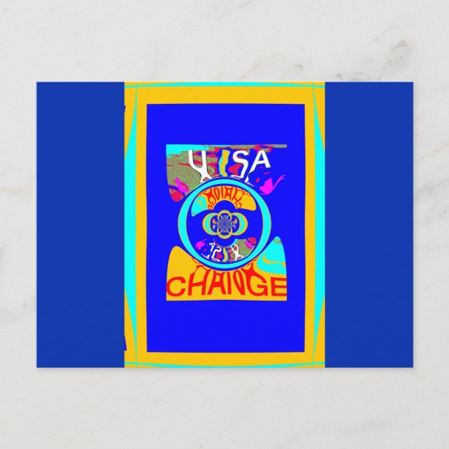 Carte Postale Psychedelic Groove : Pop Art Énergie Abstraite (Devant)