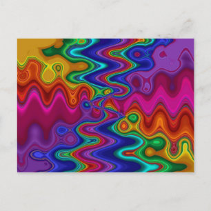 Carte postale psychédélique