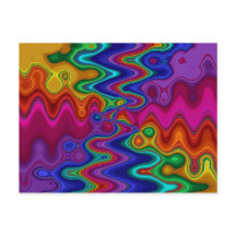 Carte postale psychédélique