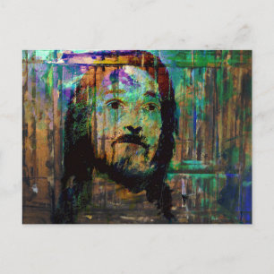 carte postale psychédélique jésus