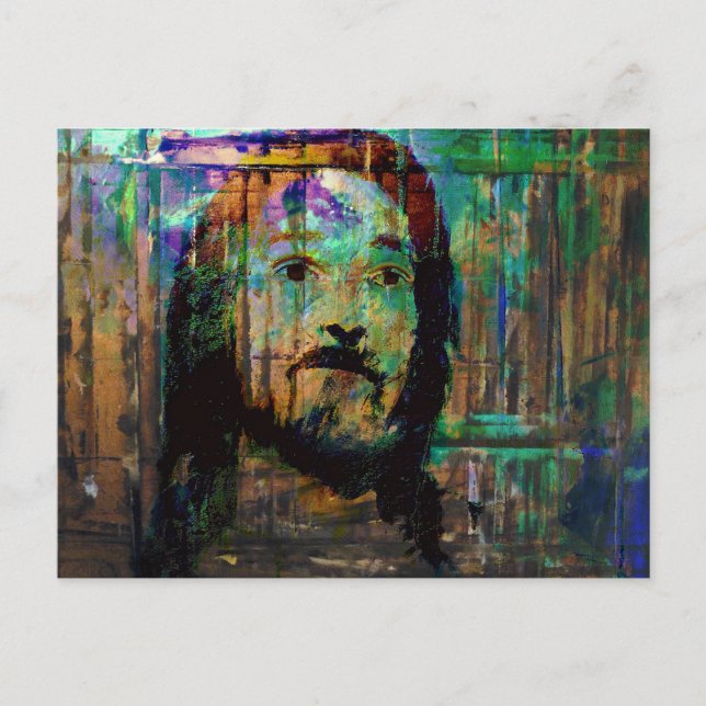 carte postale psychédélique jésus (Devant)