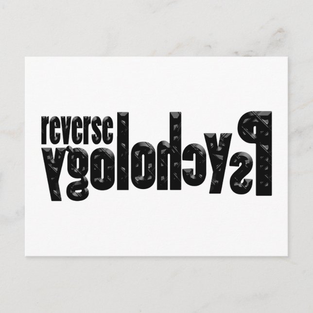 Carte Postale Psychologie inverse (Devant)