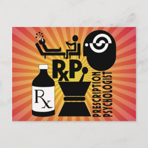 Carte Postale Psychologue de prescription de LOGO de RxP