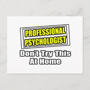 Carte Postale Psychologue Professionnel...Plaisanterie