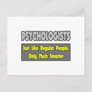 Carte Postale Psychologues... plus intelligents