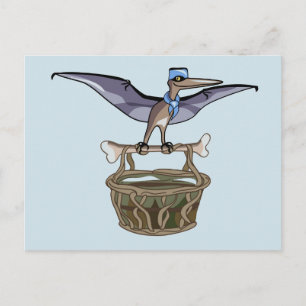 Carte Postale Pteranodon Portant Un Panier