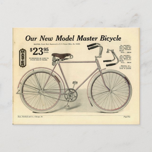 Carte postale publicitaire vintage (Devant)