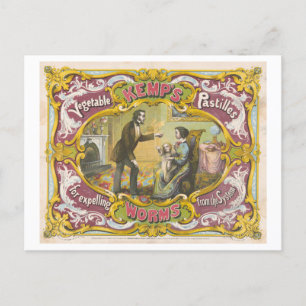 Carte Postale Publicité ancienne : médicament breveté contre les