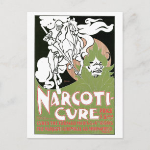 Carte Postale Publicité anti-tabac Art Nouveau vintage