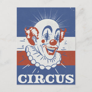 Carte Postale Publicité de cirque vintage 