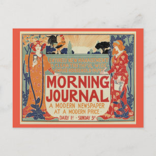 Carte Postale Publicité de journal art nouveau américain