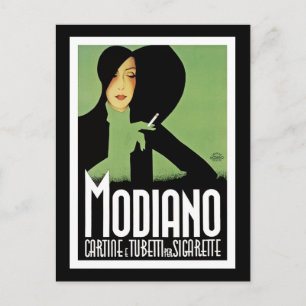 Carte Postale Publicité de la cigarette Modiano
