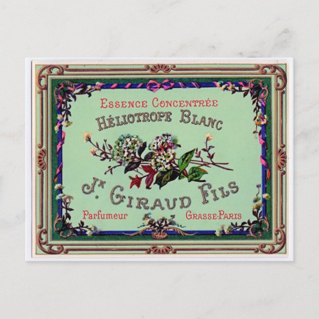 Carte Postale Publicité de parfum français (Devant)