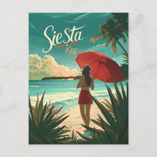 Carte Postale Publicité de voyage de Siesta Key Beach