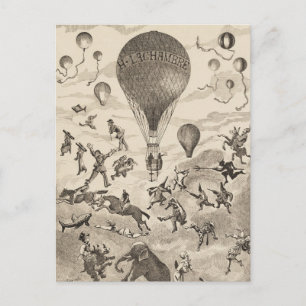 Carte Postale Publicité française pour un fabricant de ballons