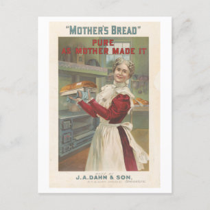 Carte Postale Publicité lithographiée vintage pour du pain