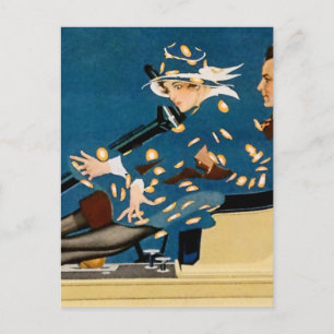 Carte Postale Publicité pour bas de C Coles Phillips dans une vi