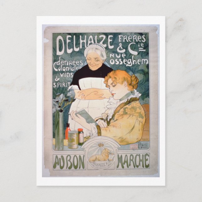 Carte Postale Publicité pour Delhaize, Brothers and Co. à la (Devant)